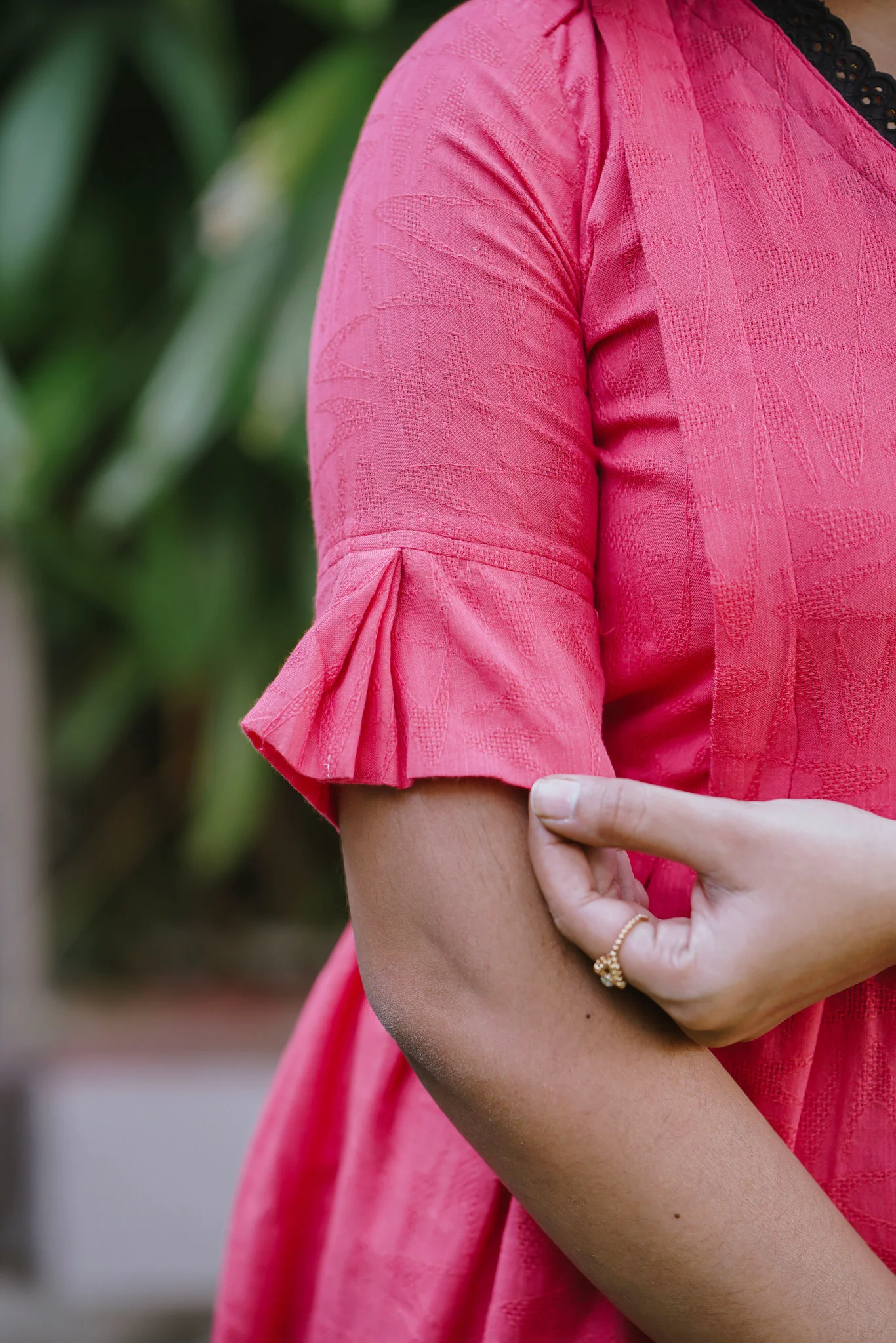 Maternity Gown - Coral Rose - Image 2