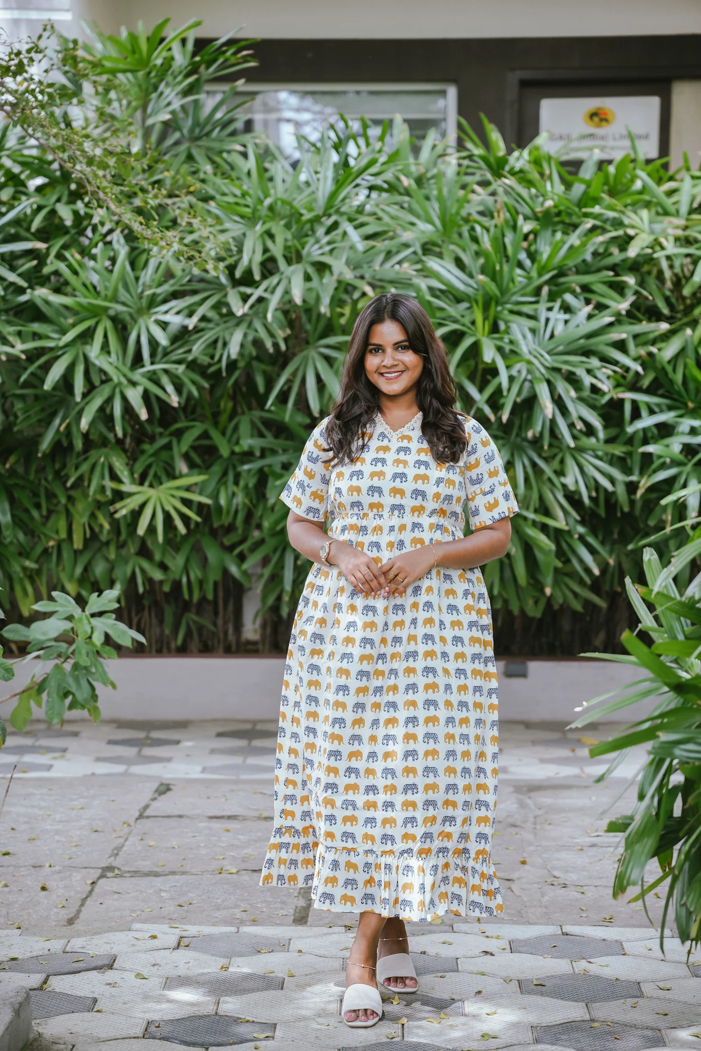 Maternity Gown - Ele Ivory