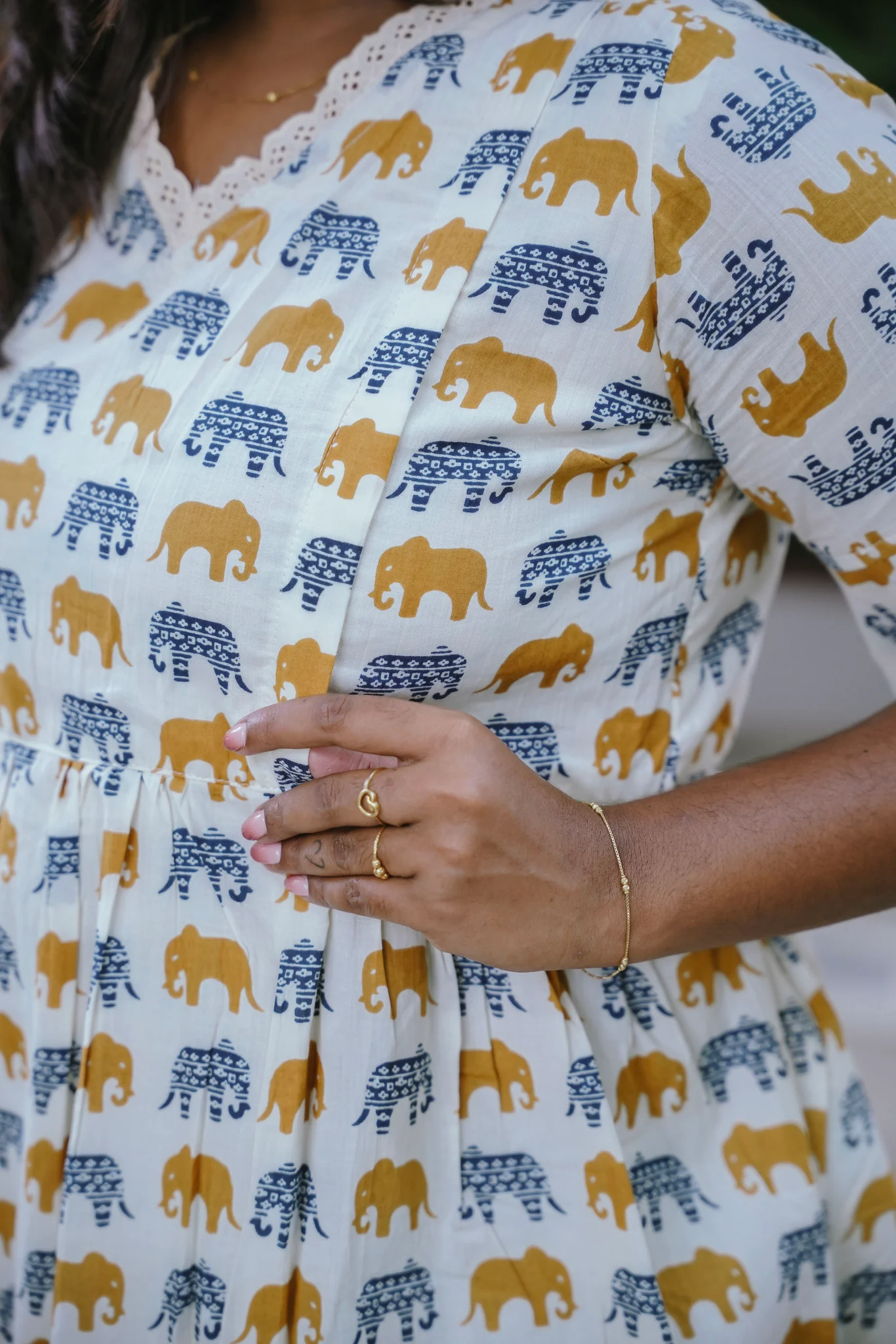 Maternity Gown - Ele Ivory - Image 5