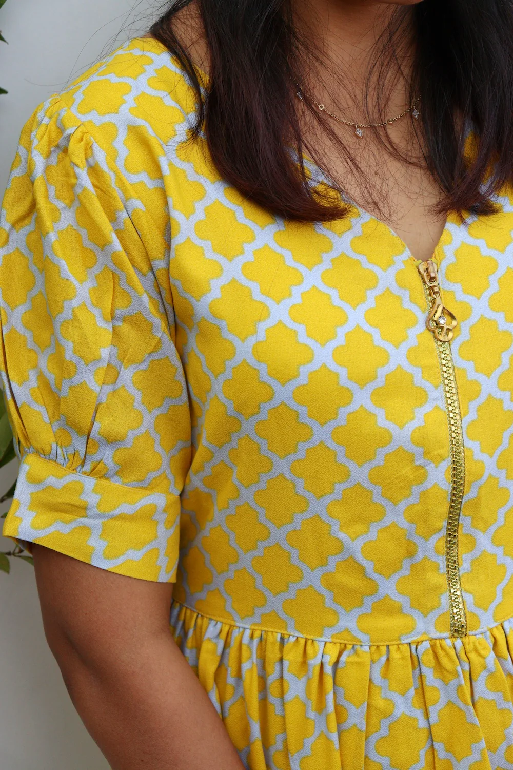 Cream Gold Plus - center zip - with cotton lining - Image 3