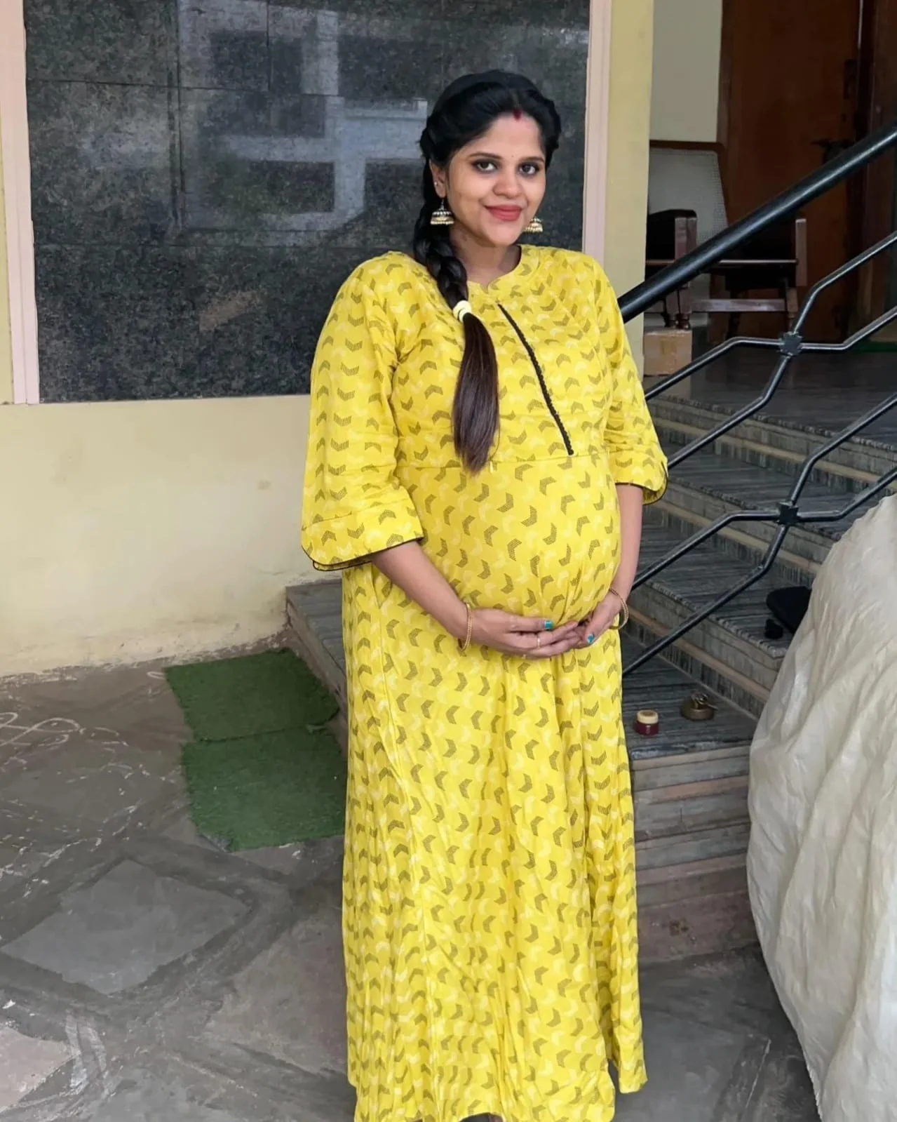 Maternity Maxi - Lime Green - Image 3