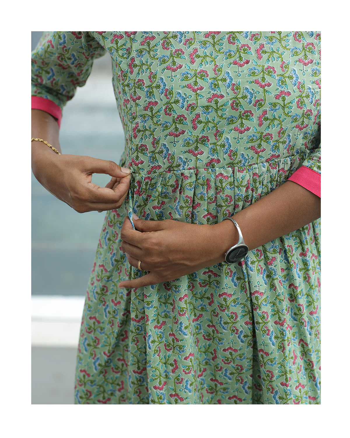 Maternity maxi - Full cotton lining - Double side feeding - Pixie - Image 5