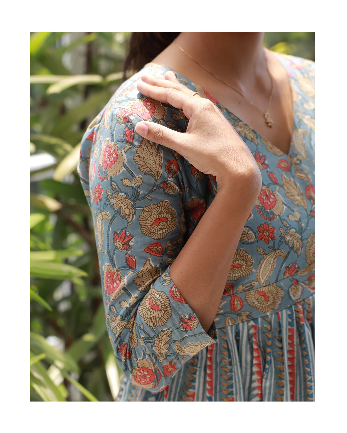 Normal cotton gown/maxi - with cotton lininh- Nightingale - Plus size - Image 4