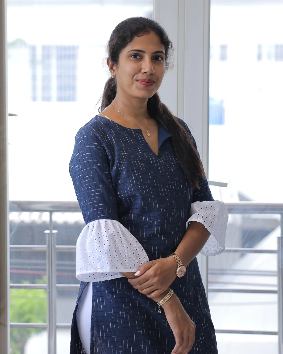 Ikkat kurti - Nila - Image 2