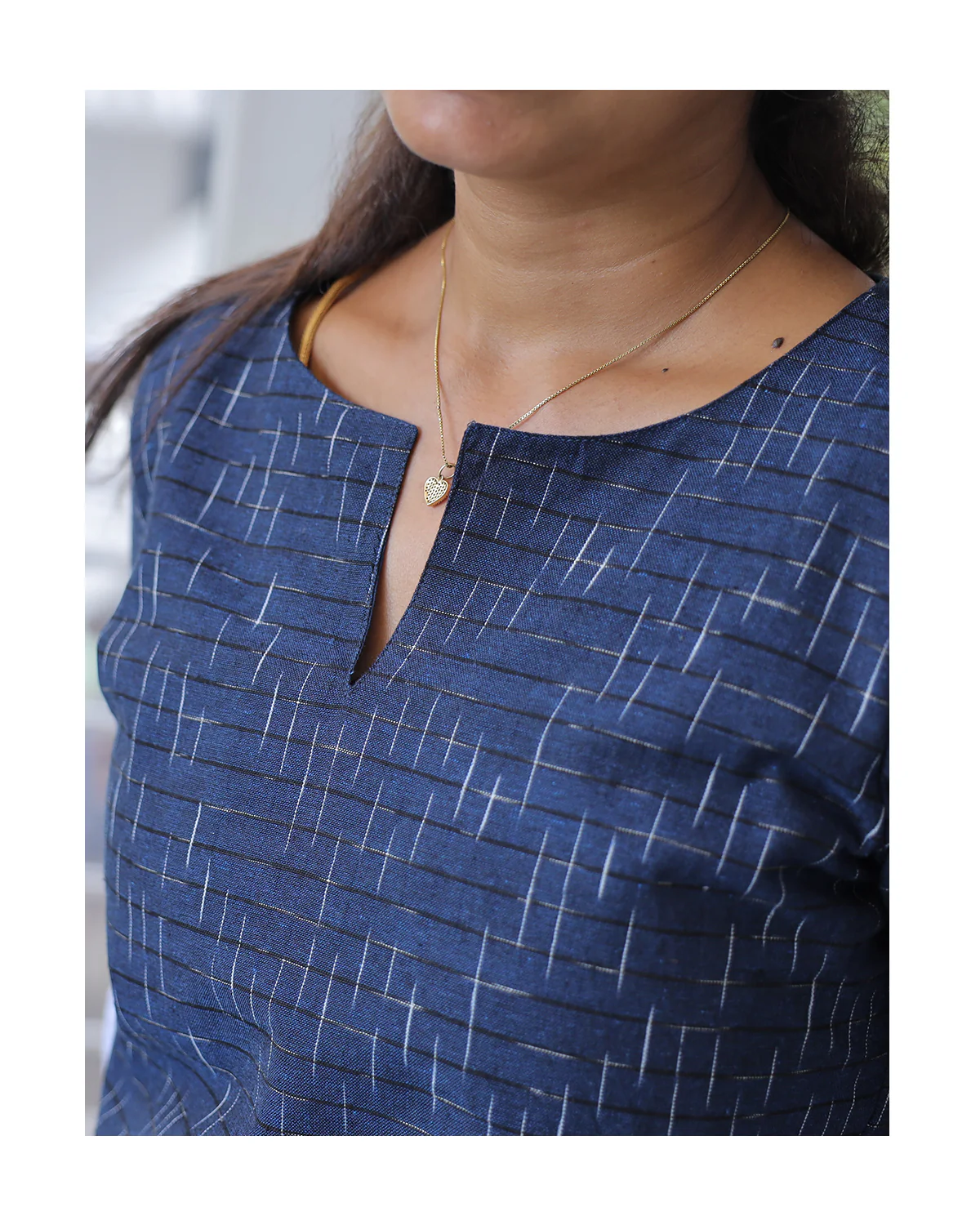 Ikkat kurti - Nila - Image 3