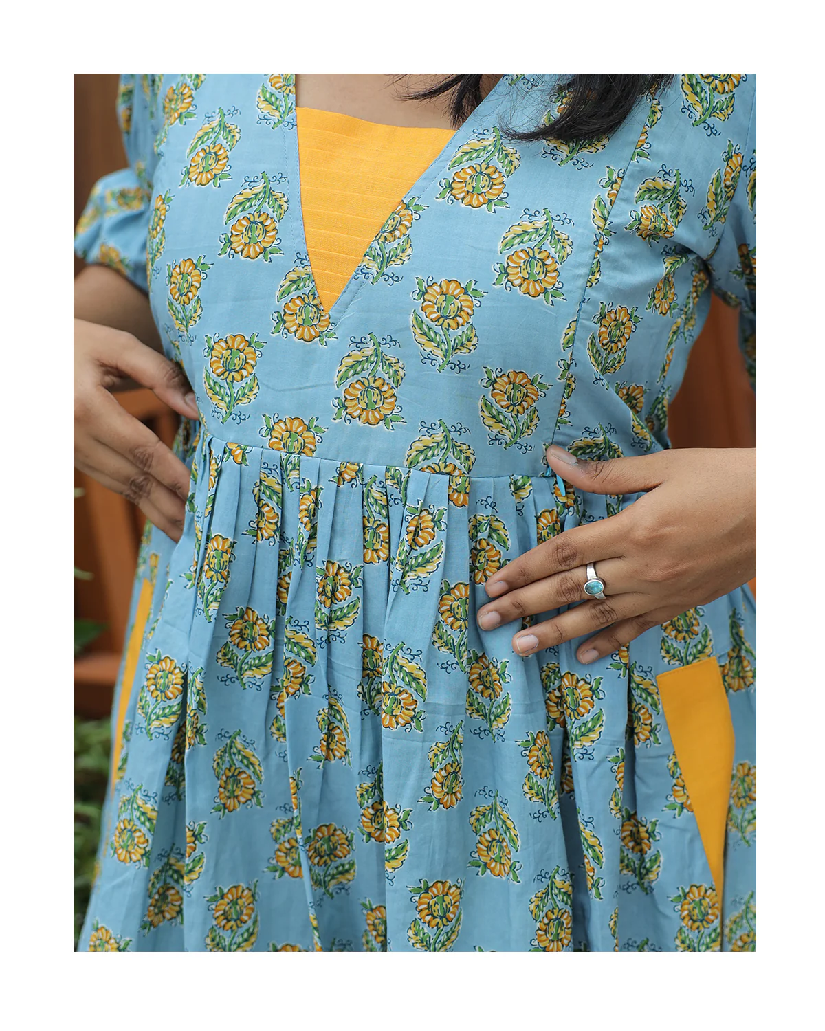Maternity maxi and gown- Double side zip- Breezy - Image 6