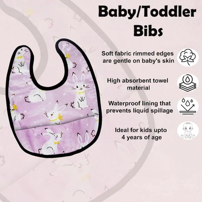 Rabbit Baby Bib - Image 3
