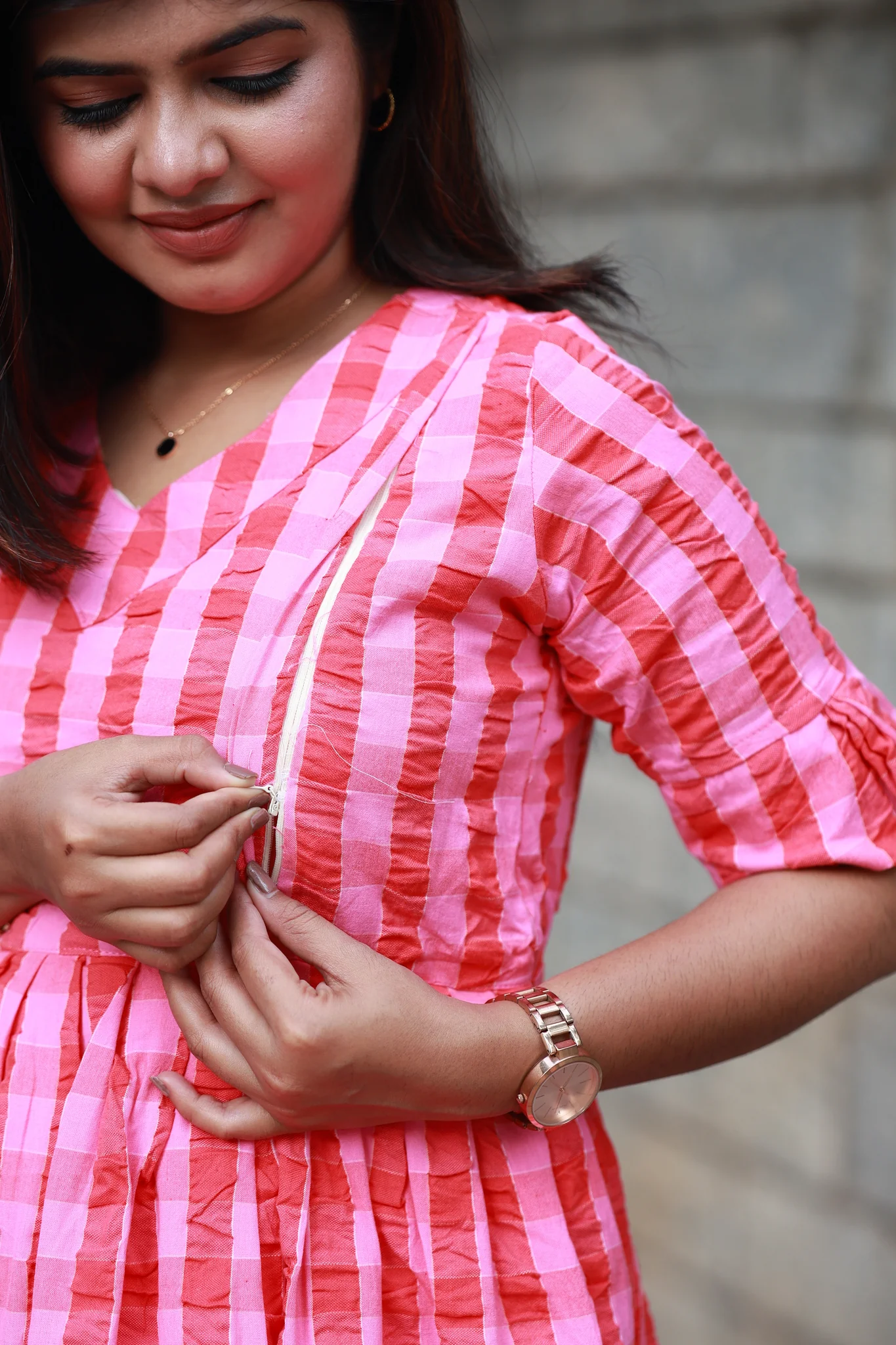 Maternity Maxi/Gown - Rose Picnic - Image 5