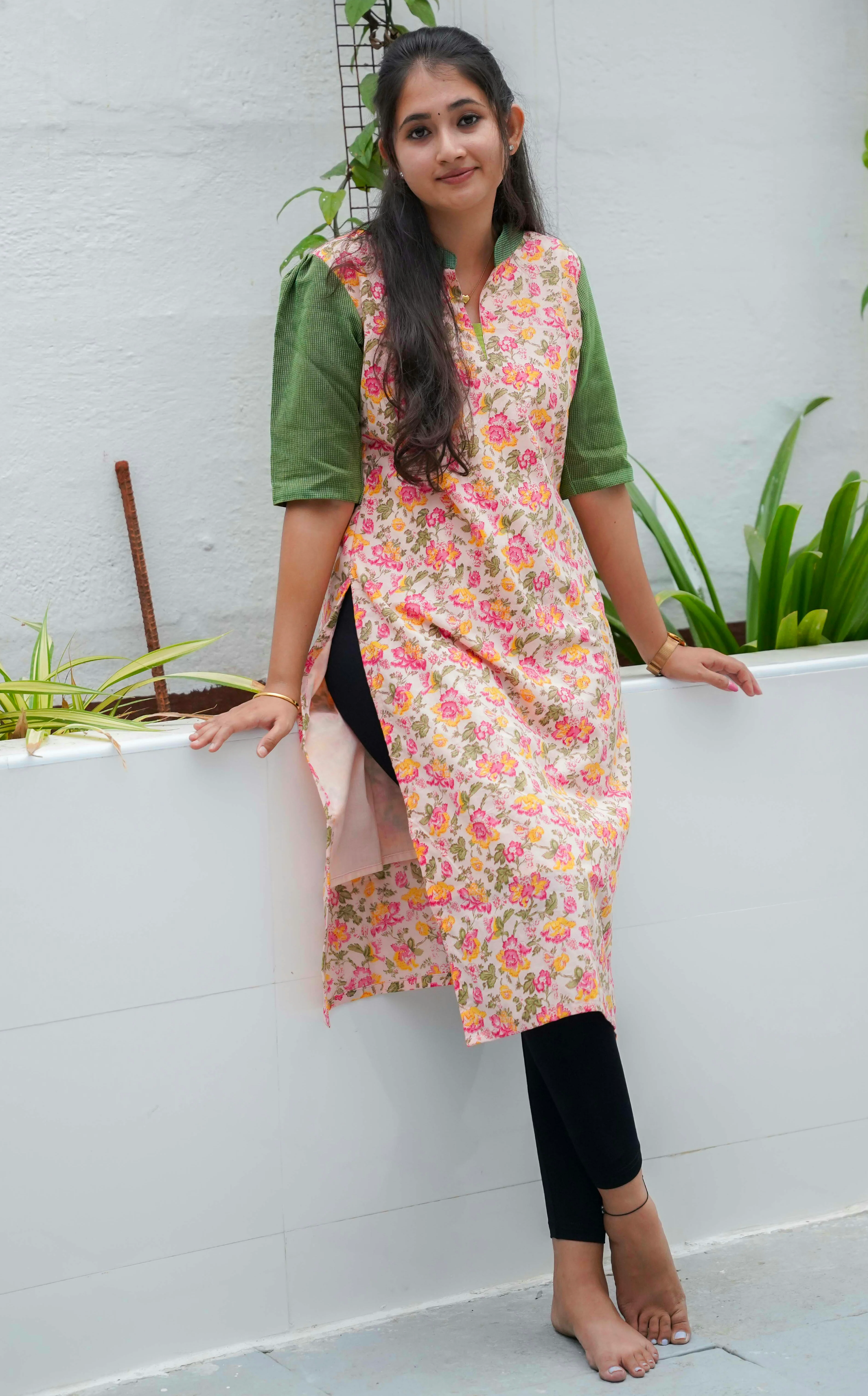 Office wear kurti - Thendral - Image 2