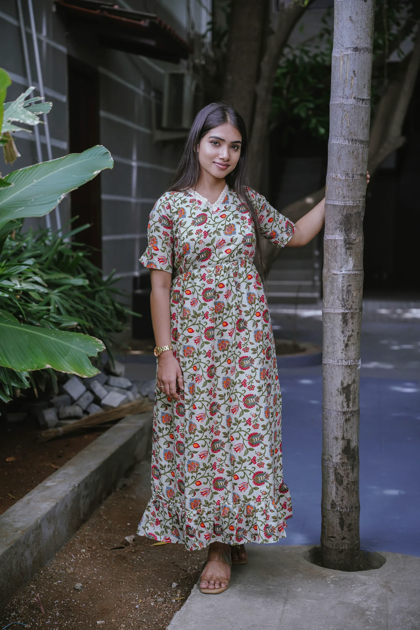 Maternity Gown - Vintage Vine